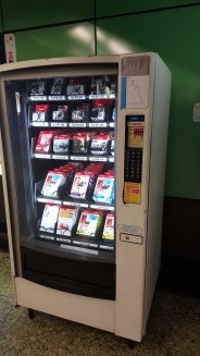 Yes, that is a vending machine selling printer cartridges.